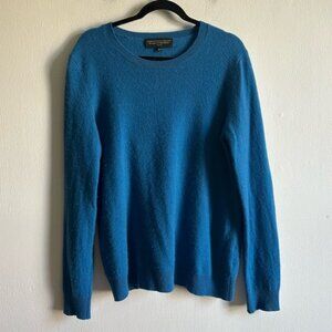 Hudson Bay Sz XL Blue Cashmere Knit Soft Sweater